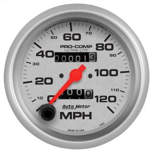 AutoMeter 3-3/8in. SPEEDOMETER,  0-120 MPH - 4492