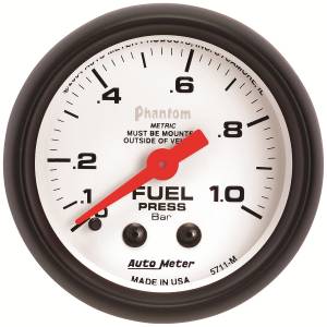 AutoMeter - AutoMeter 2-1/16in. FUEL PRESSURE,  0-1.0 BAR - 5711-M - Image 1