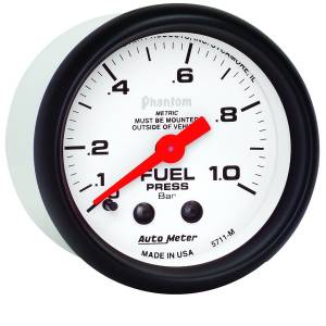 AutoMeter - AutoMeter 2-1/16in. FUEL PRESSURE,  0-1.0 BAR - 5711-M - Image 2