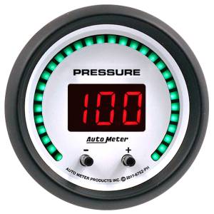 AutoMeter 2-1/16in. TWO CHANNEL FLUID PRESSURE,  SELECTABLE SCALE PSI/BAR - 6752-PH