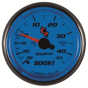 AutoMeter - AutoMeter 2-1/16in. BOOST/VACUUM,  30 IN HG/45 PSI - 7108 - Image 4