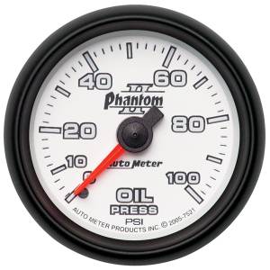 AutoMeter 2-1/16in. OIL PRESSURE,  0-100 PSI - 7521