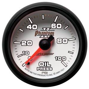 AutoMeter - AutoMeter 2-1/16in. OIL PRESSURE,  0-100 PSI - 7521 - Image 2