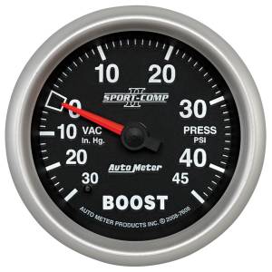 AutoMeter 2-5/8in. BOOST/VACUUM,  30 IN HG/45 PSI - 7608