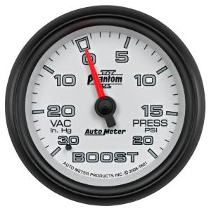 AutoMeter - AutoMeter 2-5/8in. BOOST/VACUUM,  30 IN HG/20 PSI - 7801 - Image 1