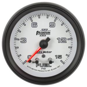 AutoMeter 2-5/8in. FUEL PRESSURE,  0-15 PSI - 7861