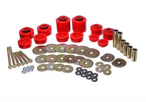 Energy Suspension Body Mount Set,  Red - 4.4123R