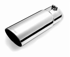 Gibson Performance Exhaust Stainless Single Wall Angle Exhaust Tip - 500420