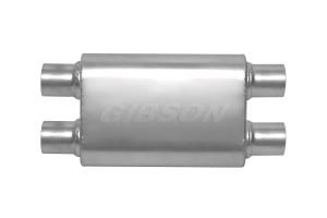 Gibson Performance Exhaust - Gibson Performance Exhaust MWA Dual in/Dual Out Oval Muffler - BM0111 - Image 1