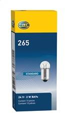 Hella - Hella 265 Standard Series Incandescent Miniature Light Bulb - 265 - Image 4