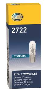 Hella - Hella 2722 Standard Series Incandescent Miniature Light Bulb - 2722 - Image 2