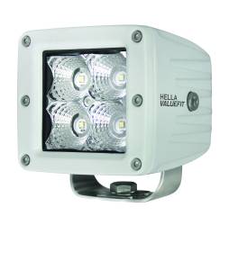 Hella - Hella HVF CUBE 4LED OFF RD SNGL PED FLD WHT MV - 357204041 - Image 1