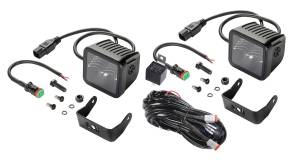 Hella - Hella BLACK MAGIC 3.2INCH LED CUBE KIT FLOOD BEAM - 358176811 - Image 1