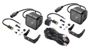 Hella - Hella BLACK MAGIC 3.2INCH LED CUBE KIT FLOOD BEAM - 358176821 - Image 1