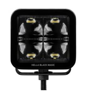 Hella - Hella BLACK MAGIC 3.2INCH LED CUBE KIT FLOOD BEAM - 358176821 - Image 4