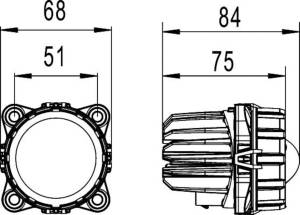 Hella - Hella HEADLAMP DE-F EB MD12 M60P 1KL - 998670031 - Image 2