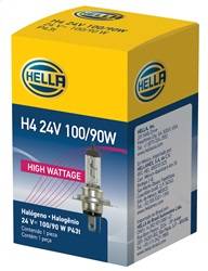 Hella - Hella H4 24V 100/90W High Wattage Series Halogen Light Bulb - H4 24V 100/90W - Image 2