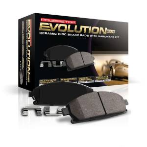 Power Stop - Power Stop Z17 EVOLUTION CERAMIC BRAKE PADS W/HARDWARE - 17-1067 - Image 1