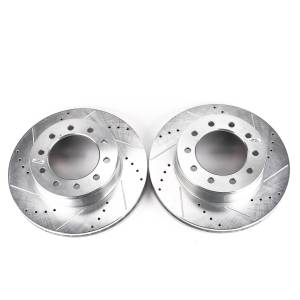 Power Stop - Power Stop EVOLUTION DRILLED/SLOTTED ZINC PLATED ROTORS (PAIR) - AR85113XPR - Image 2