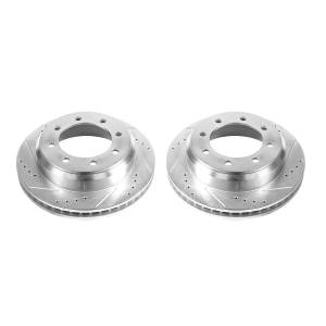 Power Stop - Power Stop EVOLUTION DRILLED/SLOTTED ZINC PLATED ROTORS (PAIR) - AR85123XPR - Image 2