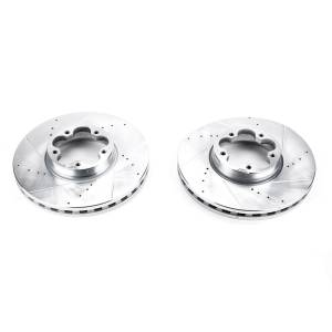 Power Stop - Power Stop EVOLUTION DRILLED/SLOTTED ZINC PLATED ROTORS (PAIR) - AR85177XPR - Image 2