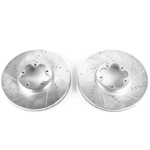 Power Stop - Power Stop EVOLUTION DRILLED/SLOTTED ZINC PLATED ROTORS (PAIR) - AR85179XPR - Image 2