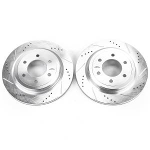 Power Stop - Power Stop EVOLUTION DRILLED/SLOTTED ZINC PLATED ROTORS (PAIR) - AR85195XPR - Image 2