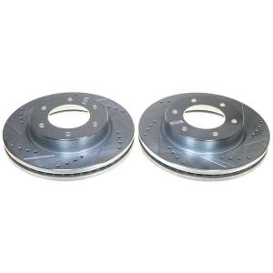 Power Stop - Power Stop EVOLUTION DRILLED/SLOTTED ZINC PLATED ROTORS (PAIR) - AR85198XPR - Image 2