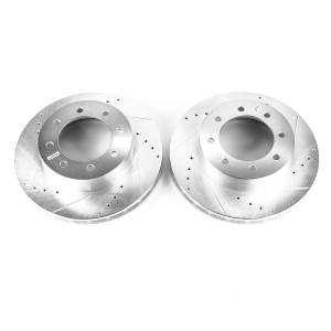 Power Stop - Power Stop EVOLUTION DRILLED/SLOTTED ZINC PLATED ROTORS (PAIR) - AR8581XPR - Image 2