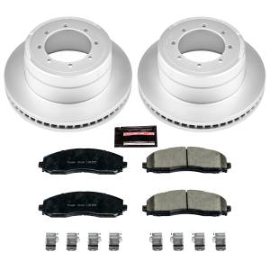 Power Stop - Power Stop Z17 GEOMET COATED ROTOR KIT: GENUINE GEOMET FULLY COATED ROTORS - CRK6406 - Image 2