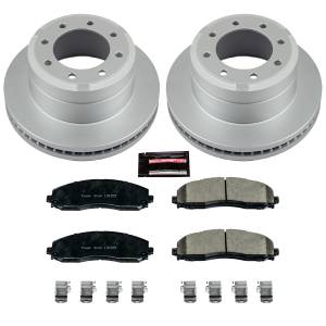 Power Stop - Power Stop Z17 GEOMET COATED ROTOR KIT: GENUINE GEOMET FULLY COATED ROTORS - CRK6407 - Image 2