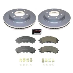 Power Stop - Power Stop Z17 GEOMET COATED ROTOR KIT: GENUINE GEOMET FULLY COATED ROTORS - CRK8413 - Image 2