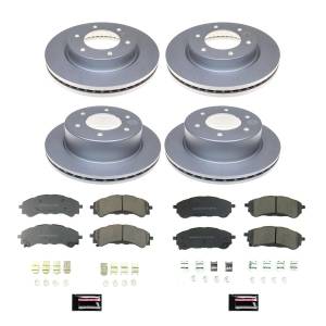 Power Stop - Power Stop Z17 GEOMET COATED ROTOR KIT: GENUINE GEOMET FULLY COATED ROTORS - CRK8448 - Image 2