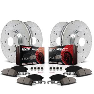 Power Stop - Power Stop Z23 EVOLUTION SPORT UPGRADE KIT: DRILLED/SLOTTED ROTORS - K1393 - Image 1