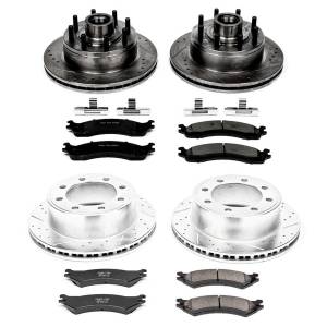 Power Stop - Power Stop Z23 EVOLUTION SPORT UPGRADE KIT: DRILLED/SLOTTED ROTORS - K4434 - Image 2