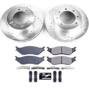 Power Stop - Power Stop Z23 EVOLUTION SPORT UPGRADE KIT: DRILLED/SLOTTED ROTORS - K5185 - Image 2
