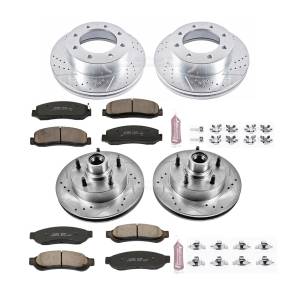 Power Stop - Power Stop Z23 EVOLUTION SPORT UPGRADE KIT: DRILLED/SLOTTED ROTORS - K5459 - Image 2