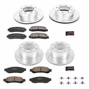 Power Stop - Power Stop Z23 EVOLUTION SPORT UPGRADE KIT: DRILLED/SLOTTED ROTORS - K5573 - Image 2