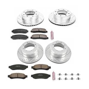 Power Stop - Power Stop Z23 EVOLUTION SPORT UPGRADE KIT: DRILLED/SLOTTED ROTORS - K5574 - Image 2