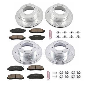 Power Stop - Power Stop Z23 EVOLUTION SPORT UPGRADE KIT: DRILLED/SLOTTED ROTORS - K5576 - Image 2