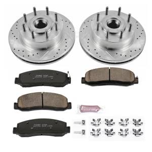 Power Stop - Power Stop Z23 EVOLUTION SPORT UPGRADE KIT: DRILLED/SLOTTED ROTORS - K5588 - Image 2