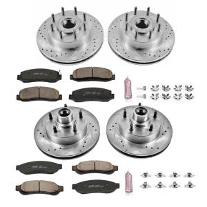 Power Stop - Power Stop Z23 EVOLUTION SPORT UPGRADE KIT: DRILLED/SLOTTED ROTORS - K5589 - Image 2