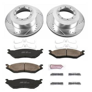 Power Stop - Power Stop Z23 EVOLUTION SPORT UPGRADE KIT: DRILLED/SLOTTED ROTORS - K5966 - Image 2