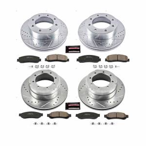 Power Stop - Power Stop Z23 EVOLUTION SPORT UPGRADE KIT: DRILLED/SLOTTED ROTORS - K6546 - Image 2