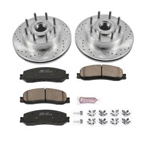 Power Stop - Power Stop Z23 EVOLUTION SPORT UPGRADE KIT: DRILLED/SLOTTED ROTORS - K6550 - Image 2