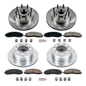 Power Stop - Power Stop Z23 EVOLUTION SPORT UPGRADE KIT: DRILLED/SLOTTED ROTORS - K6551 - Image 2