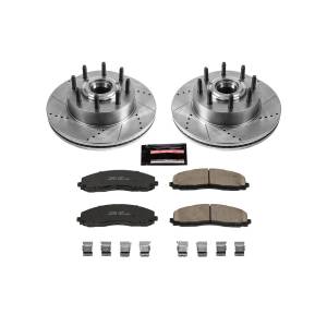 Power Stop - Power Stop Z23 EVOLUTION SPORT UPGRADE KIT: DRILLED/SLOTTED ROTORS - K6821 - Image 2