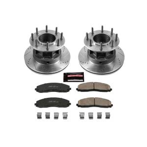 Power Stop - Power Stop Z23 EVOLUTION SPORT UPGRADE KIT: DRILLED/SLOTTED ROTORS - K6823 - Image 2