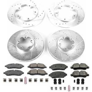 Power Stop - Power Stop Z23 EVOLUTION SPORT UPGRADE KIT: DRILLED/SLOTTED ROTORS - K7235 - Image 2