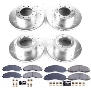 Power Stop - Power Stop Z23 EVOLUTION SPORT UPGRADE KIT: DRILLED/SLOTTED ROTORS - K7423 - Image 2